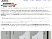 kaiserstuhl-percussion.de Webseite Vorschau