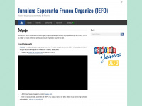 esperanto-jeunes.org Webseite Vorschau
