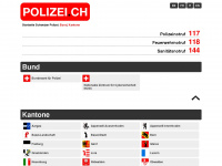 polizei.ch Webseite Vorschau