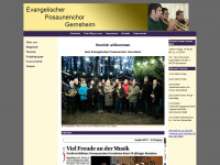 posaunenchor-gernsheim.de Webseite Vorschau