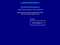 jablonski-sportphysio.de Webseite Vorschau