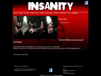insanity-band.de Webseite Vorschau