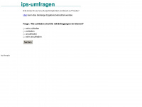 ips-umfragen.de Webseite Vorschau