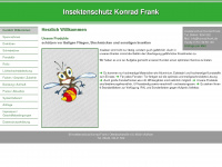 insektenschutz-frank.de Webseite Vorschau