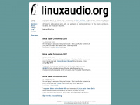linuxaudio.org Webseite Vorschau