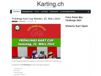 karting.ch Webseite Vorschau