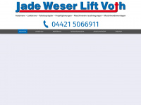 jadeweserlift.de Webseite Vorschau