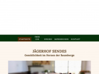 jaegerhof-sendes.de Webseite Vorschau