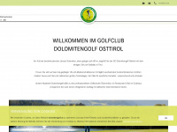 dolomitengolf.at Webseite Vorschau