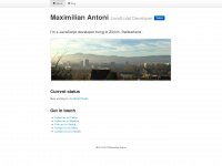 maxantoni.de Webseite Vorschau