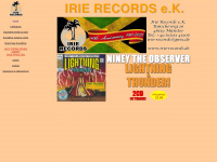 irie-reggae.de Webseite Vorschau