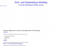 tsv-aholfing.de Webseite Vorschau
