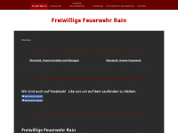 feuerwehr-rain.de Webseite Vorschau