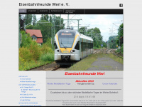 eisenbahnfreunde-werl.de Webseite Vorschau