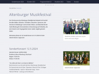 altenburger-musikfestival.de Webseite Vorschau
