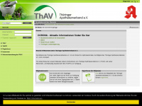thueringer-apothekerverband.de Webseite Vorschau