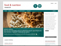 foodandnutritionresearch.net Webseite Vorschau