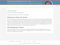 forum-russische-kultur.de Webseite Vorschau