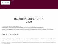 islandpferde-kvoeldvaka.de Webseite Vorschau