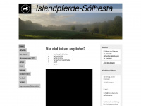 islandpferde-solhesta.de Webseite Vorschau