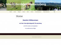 islandpferdegestuet-dinnensberg.de Webseite Vorschau