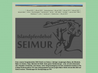 islandpferdehof-seimur.de Webseite Vorschau