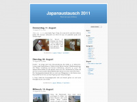 japanaustausch2011.wordpress.com Webseite Vorschau