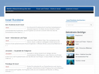 israel-rundreise.info Webseite Vorschau