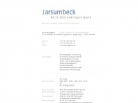 jarsumbeck.de Webseite Vorschau