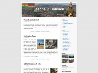 jascha-in-bolivien.com Webseite Vorschau