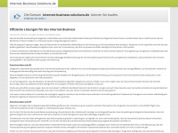 internet-business-solutions.de Webseite Vorschau