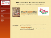 schachverein-stroebeck.de Webseite Vorschau