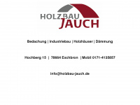 jauch-holzbau.de Webseite Vorschau