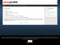 java-junkie.de Webseite Vorschau