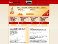javaprovider.net Webseite Vorschau