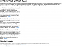 herby-print.ch Webseite Vorschau