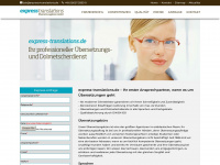 express-translations.de Webseite Vorschau