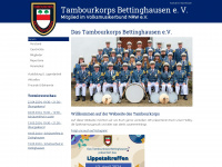 tambourkorps-bettinghausen.de Webseite Vorschau