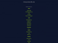 interpretendb.de Webseite Vorschau
