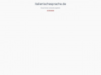 italienischesprache.de Webseite Vorschau