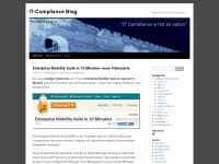 itcompliance.wordpress.com Webseite Vorschau