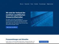 wasserkraftwerke-nrw.de Webseite Vorschau