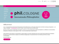 philcologne.de Webseite Vorschau