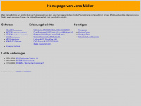 jens-mueller.org Webseite Vorschau