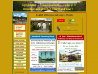 apoldaer-eisenbahnfreunde.de Webseite Vorschau