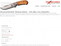messerschmiede-kuenzi.ch Webseite Vorschau