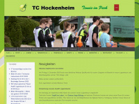 tc-hockenheim.de Webseite Vorschau