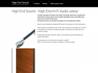 highend-sound.com Webseite Vorschau