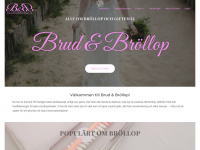 brudobrollop.se Webseite Vorschau