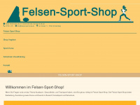 felsen-sport-shop.de Webseite Vorschau